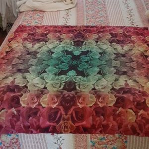 FRONT ROW SOCIETY Rose's silk & cotton scarf